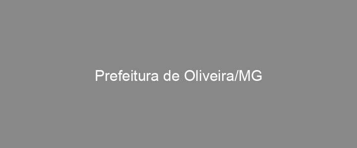 Provas Anteriores Prefeitura de Oliveira/MG